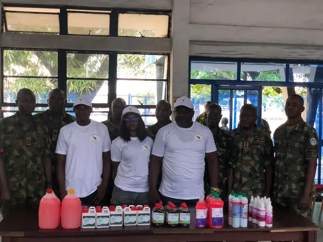 Sidney White — trade-course output: antiseptic, liquid soap, air freshener